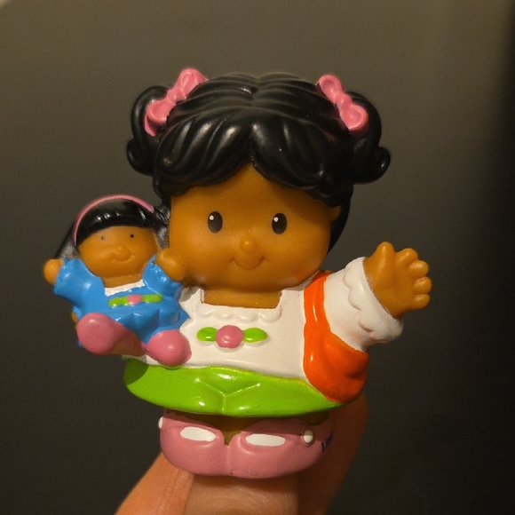 Fisher-Price Other - Little People Hispanic Neighborhood Daughter Girl Holding Doll